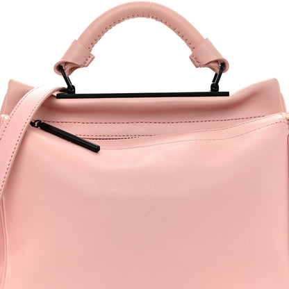 Small Calfskin Satchel Bag - Pink
