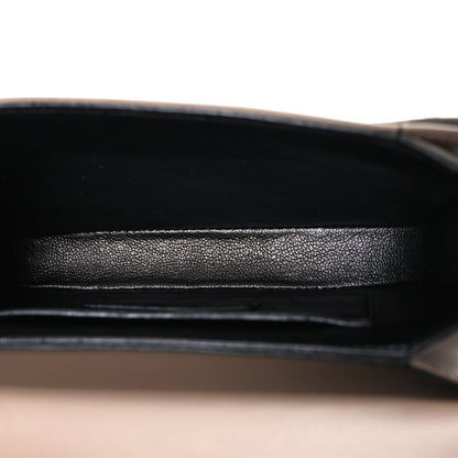 Small Calfskin Satchel Bag - Natural