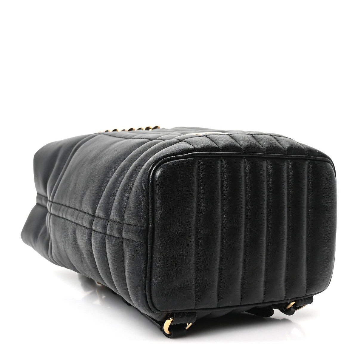 Mini Quilted Lambskin Backpack - Black