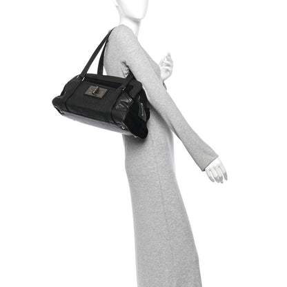 Large Quilted Calfskin Tote Bag - Black