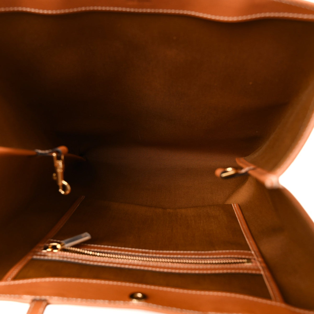Calfskin Canvas Tote Bag