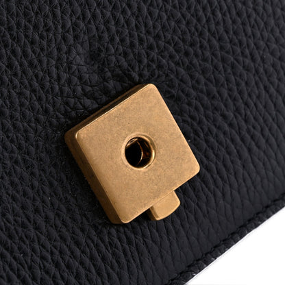 Small Calfskin Handbag - Black