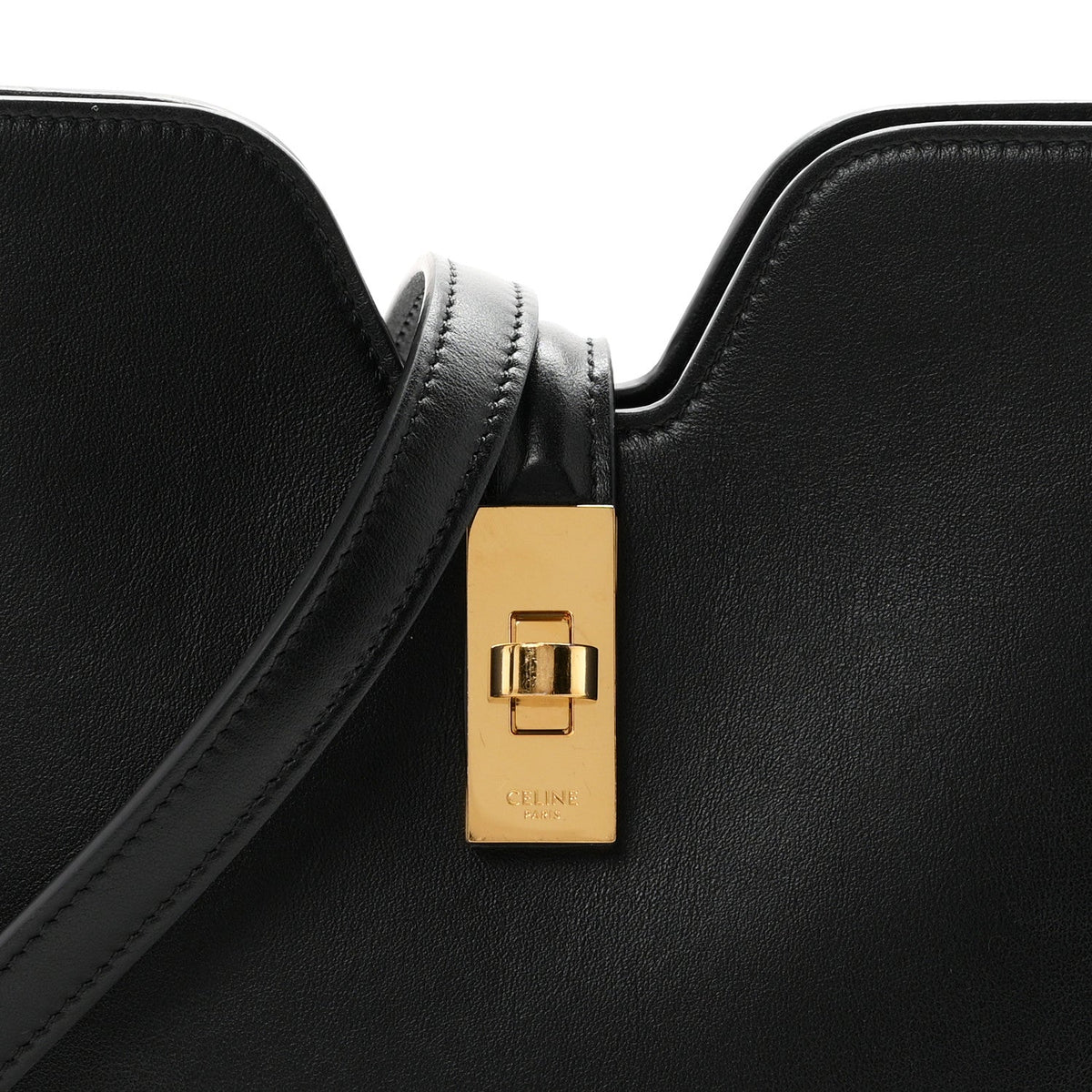 Small Calfskin Handbag - Black