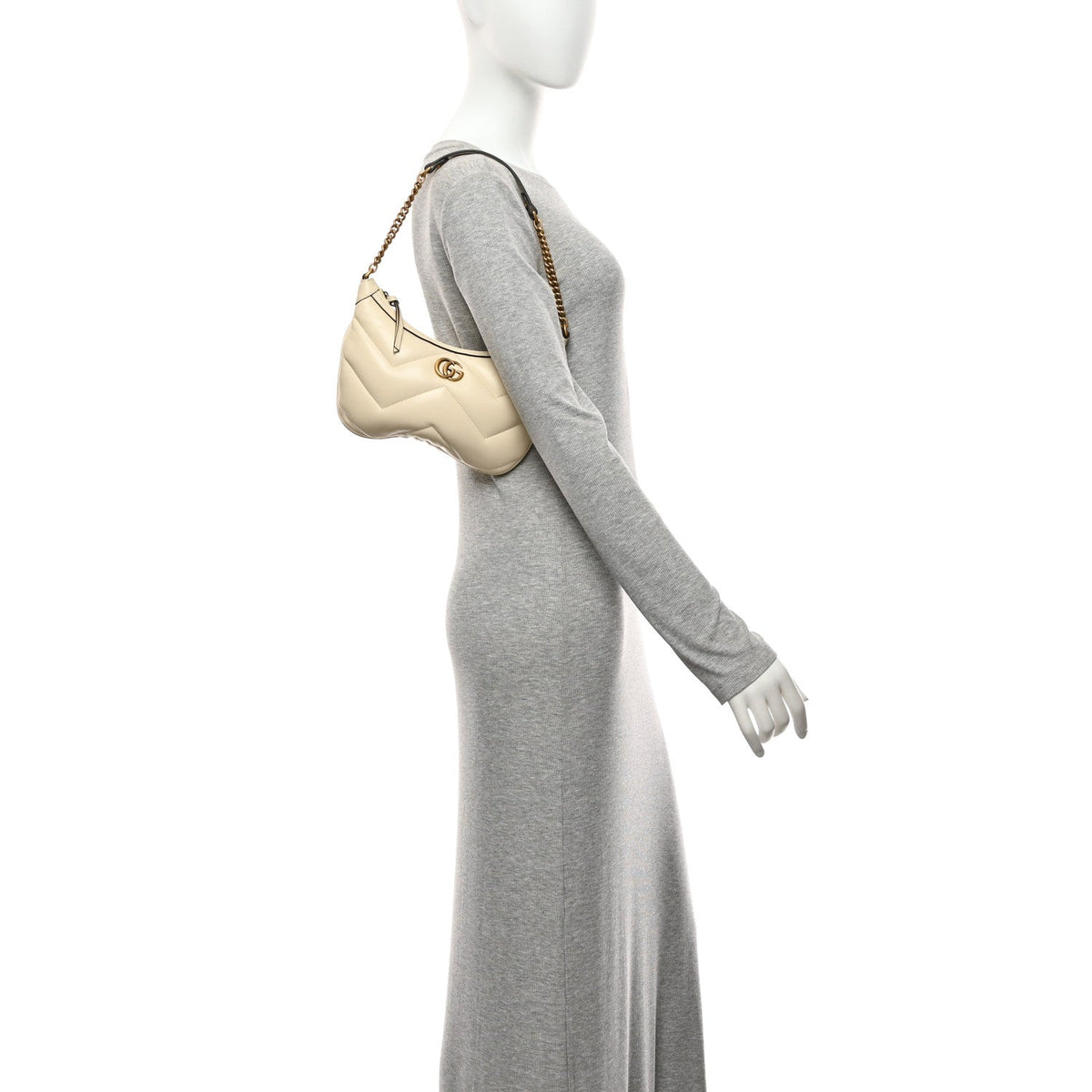 Calfskin Hobo Bag - White