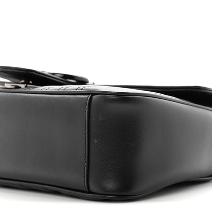 Small Calfskin Shoulder Bag - Black