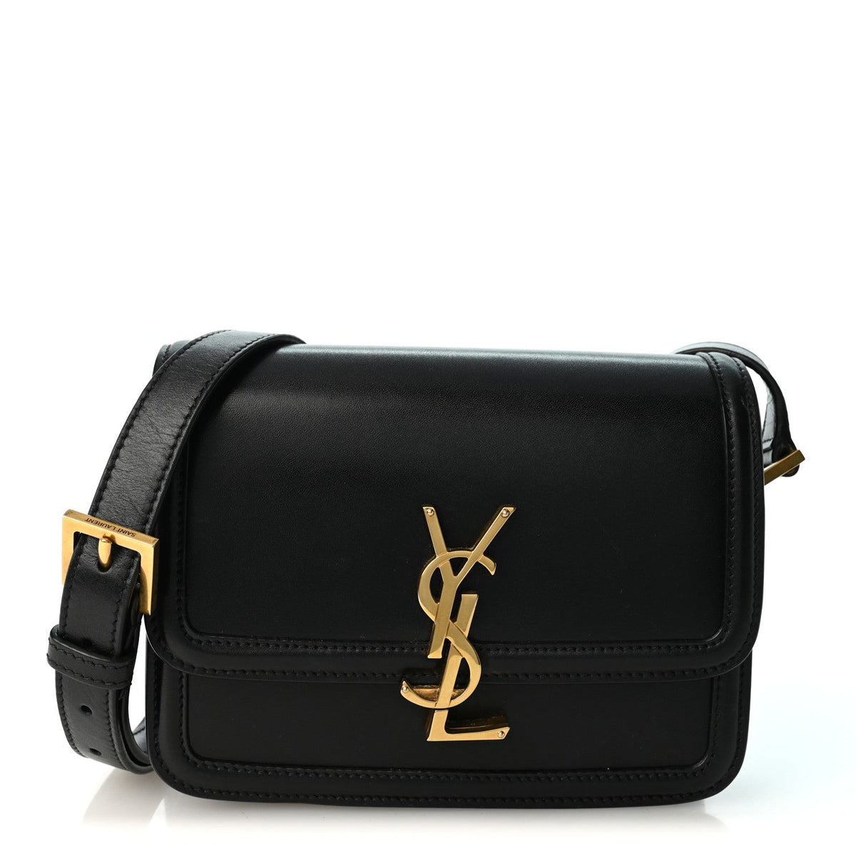 Small Calfskin Satchel Bag - Black