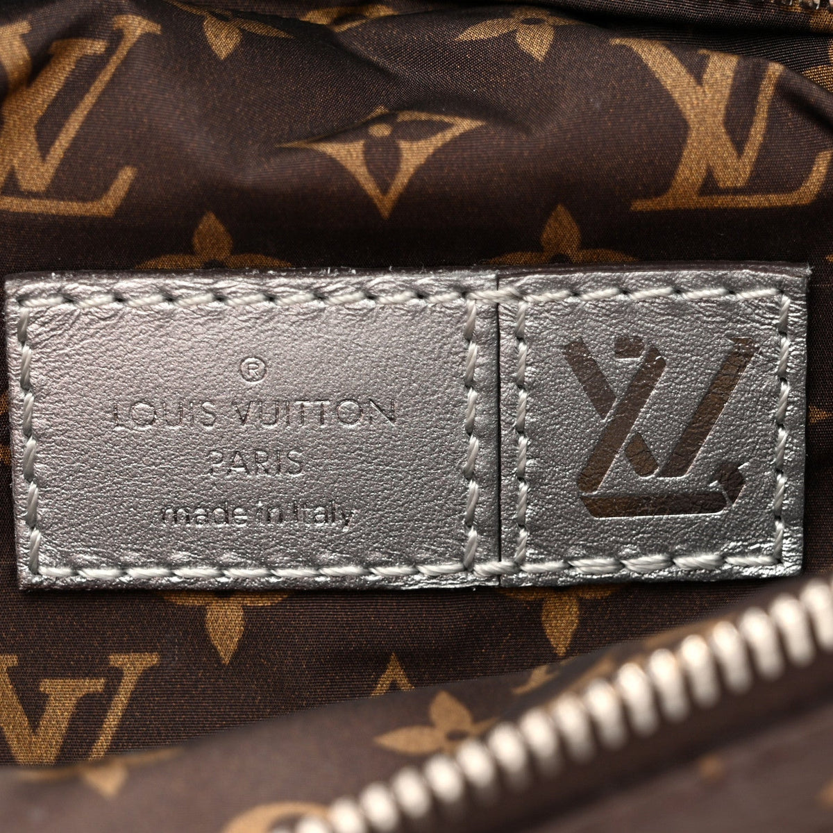 Econyl Monogram Pillow Bumbag Silver Handbag