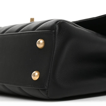 Quilted Calfskin Handbag - Black