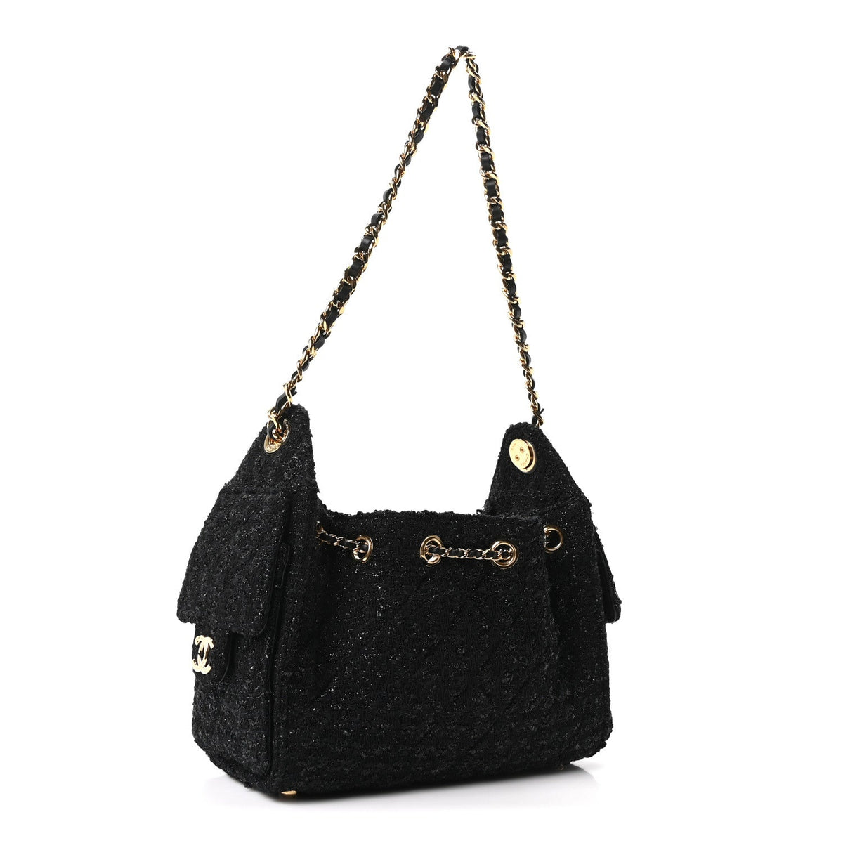 Mini Quilted Handbag - Black