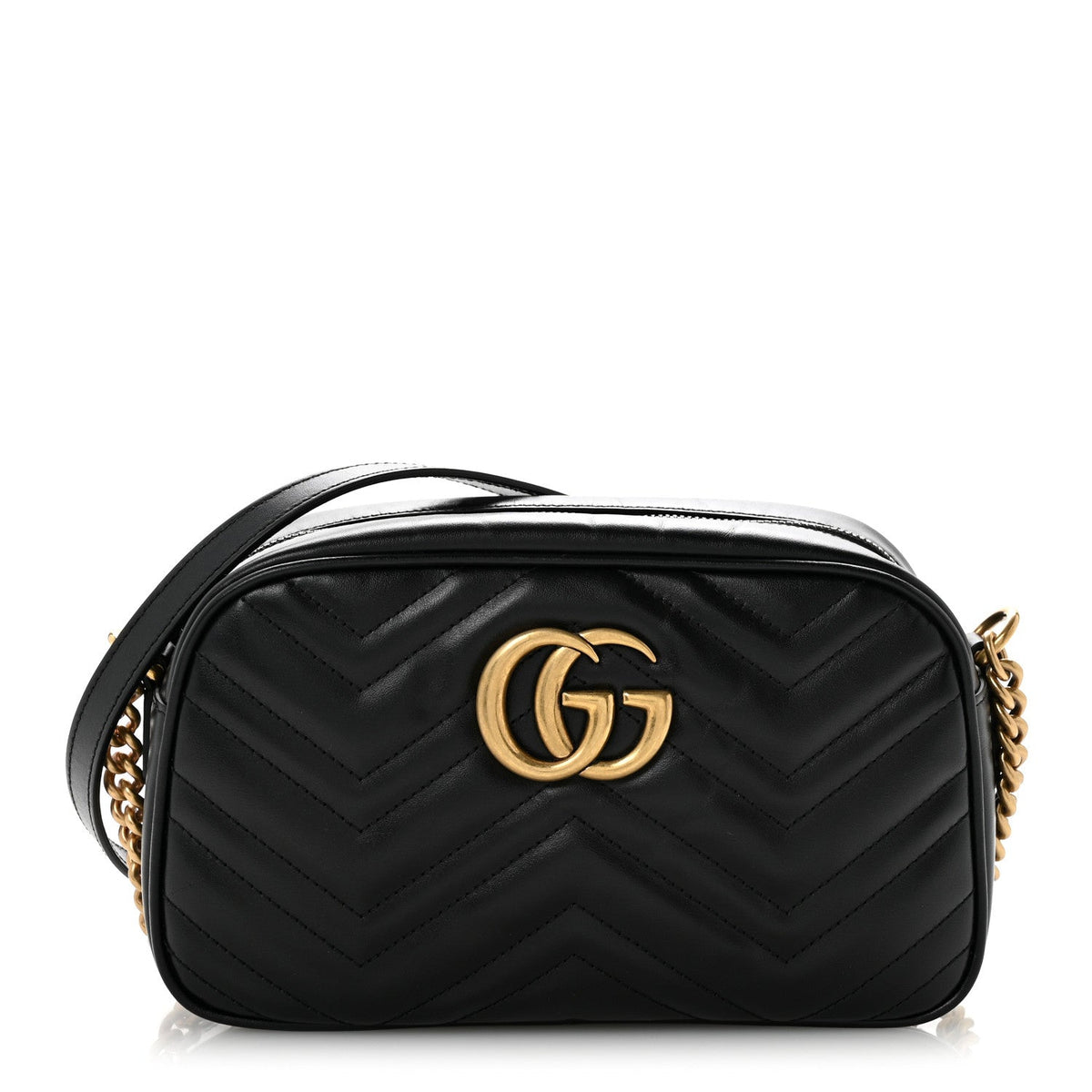 Small Calfskin Shoulder Bag - Black
