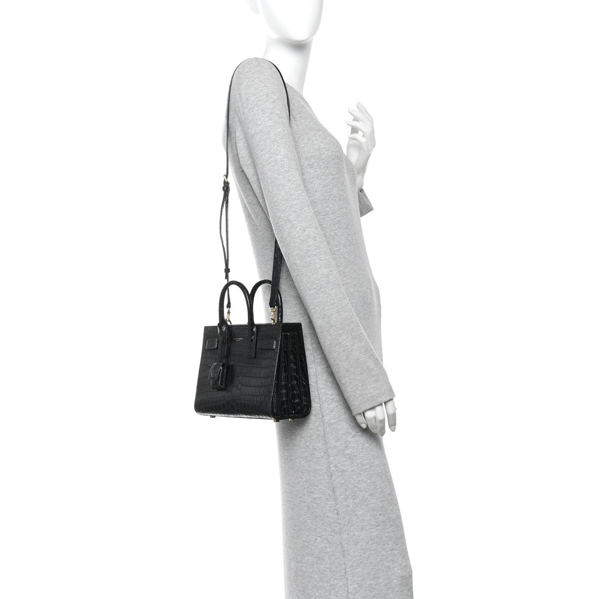 Nano Calfskin Handbag - Black