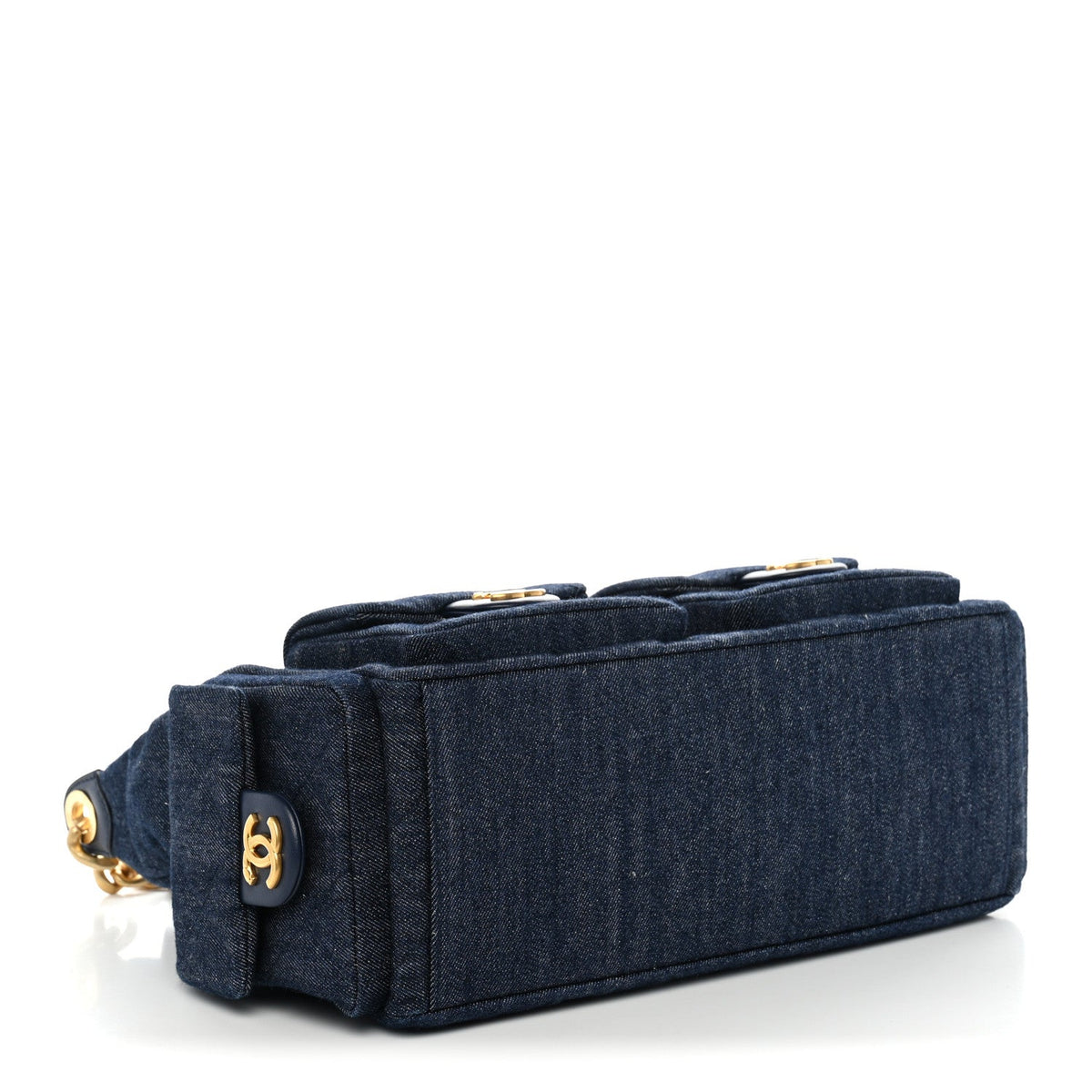 Maxi Quilted Hobo Bag - Blue