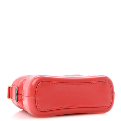 Small Quilted Calfskin Hobo Bag - Red