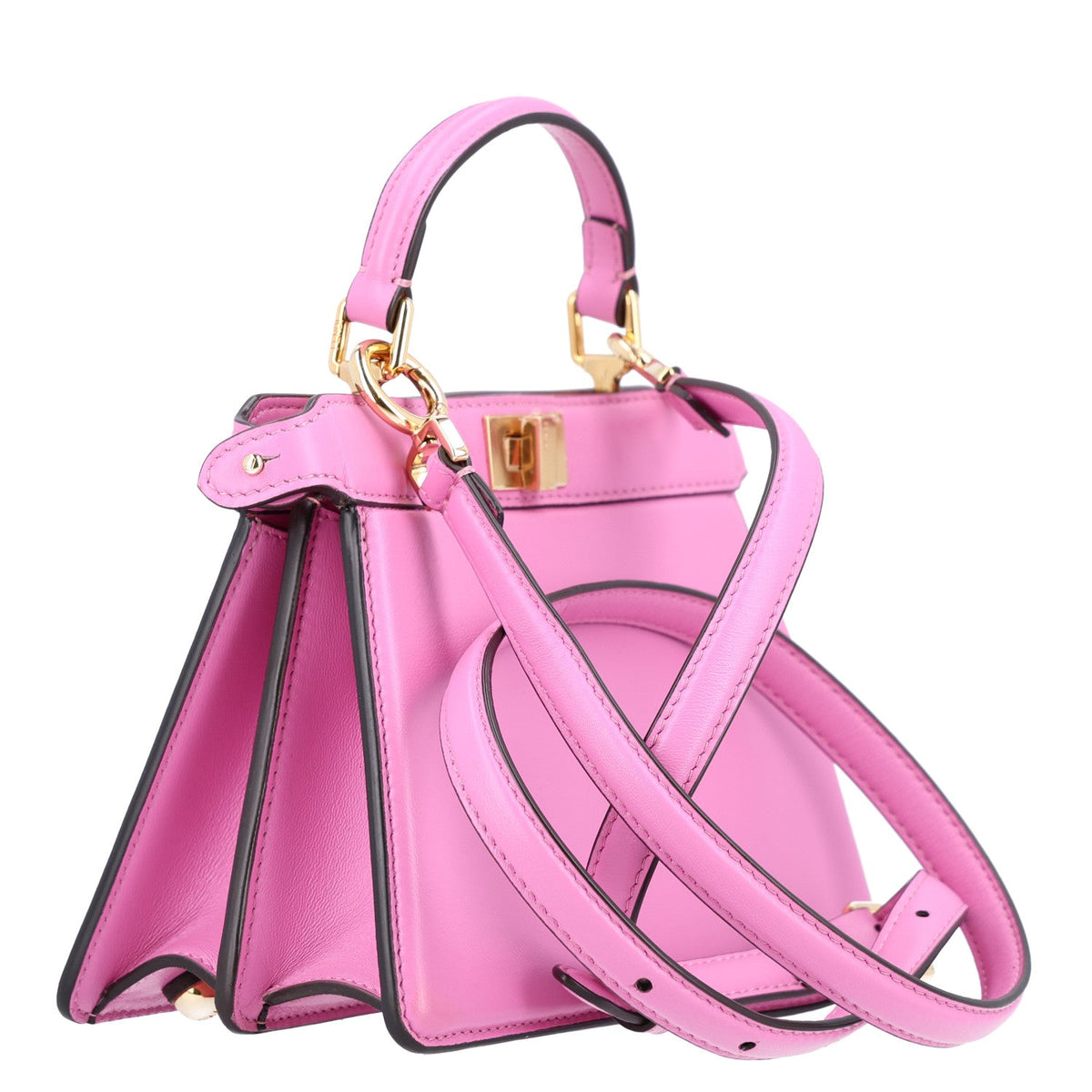 Nappa Satchel Bag - Rosa