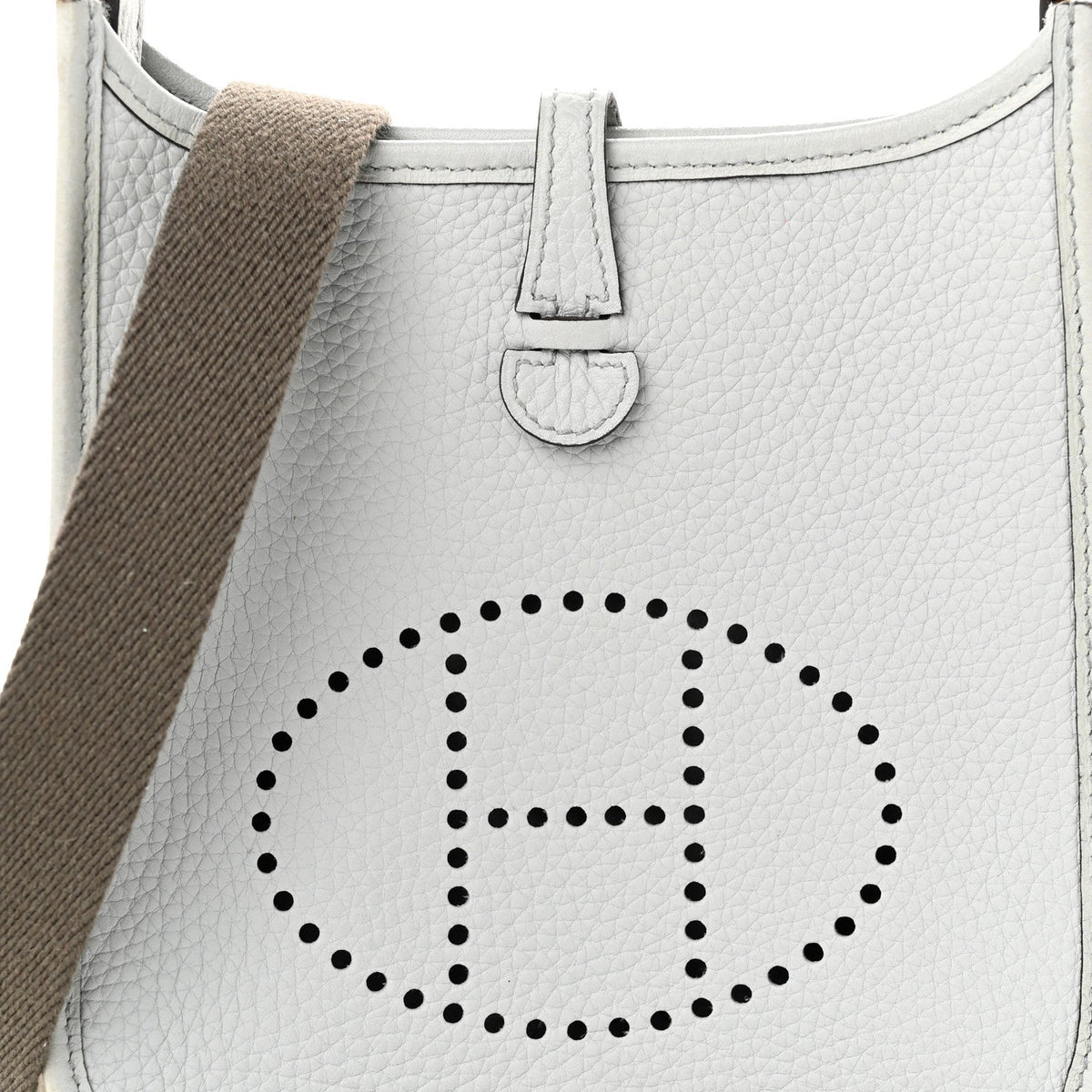 Taurillon Clemence Evelyne Tpm Bleu Pale Handbag