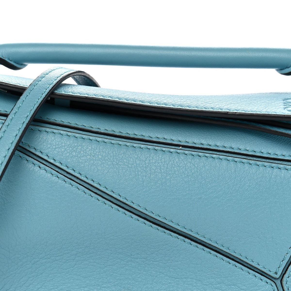 Mini Calfskin Handbag - Light Blue