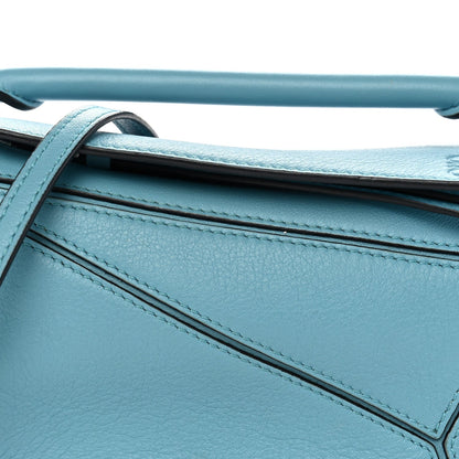 Mini Calfskin Handbag - Light Blue