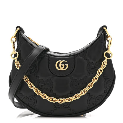 Mini Calfskin Shoulder Bag - Black