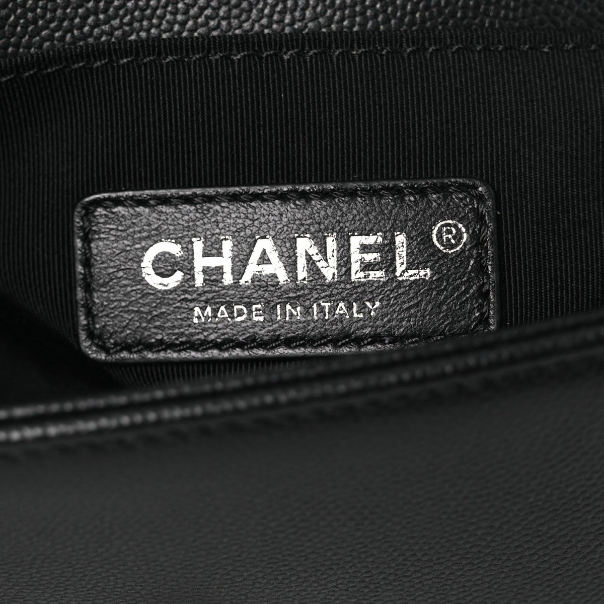 Small Quilted Caviar Flap Shoulder Bag - Black