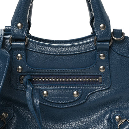 Mini Calfskin Handbag - Blue
