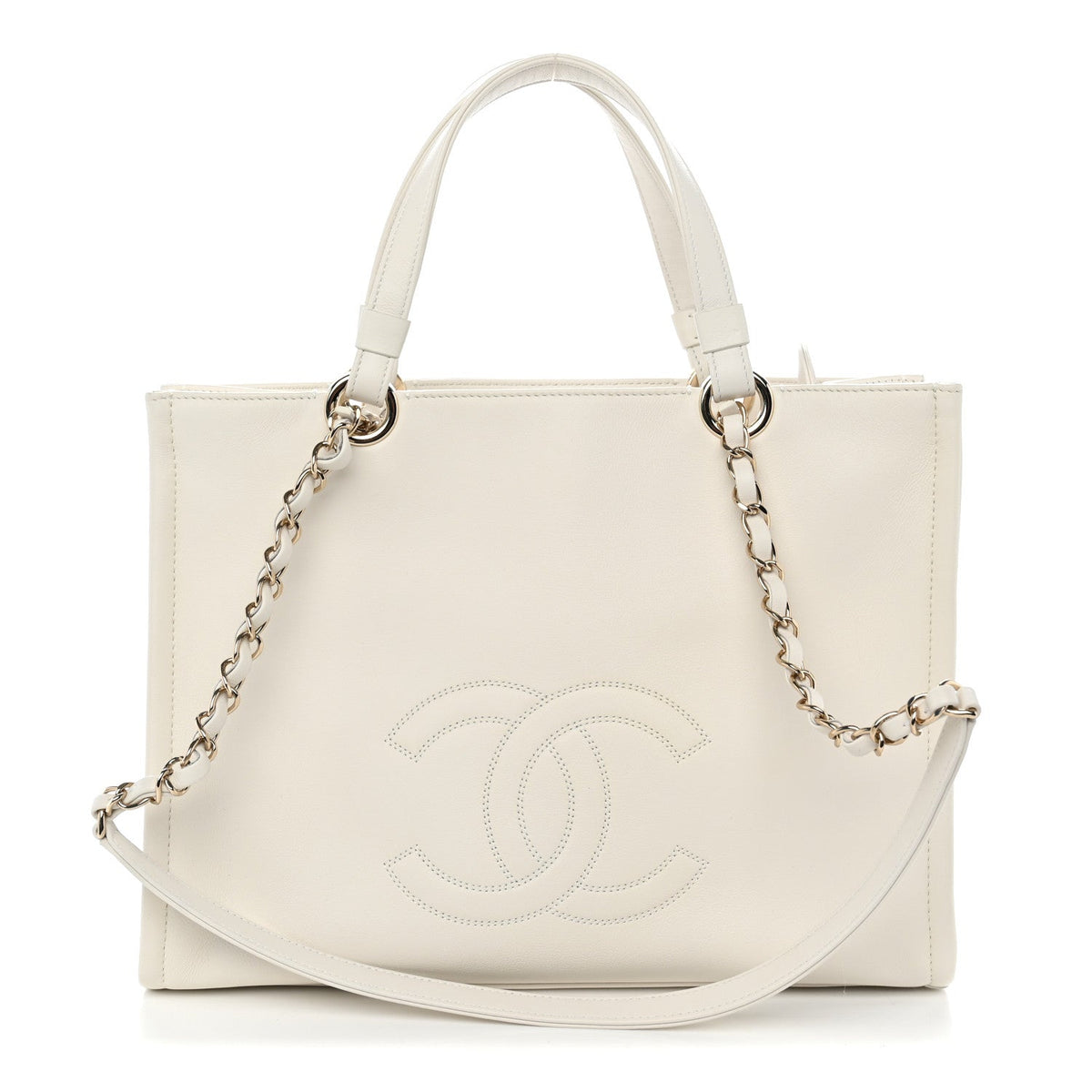 Calfskin Tote Bag - White
