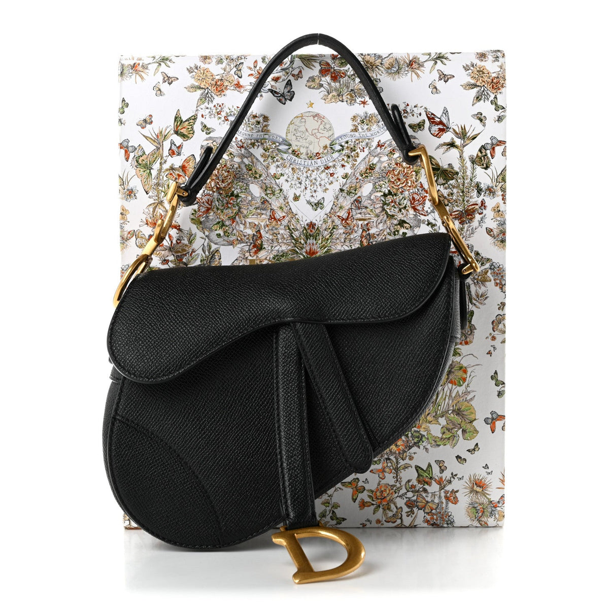 Mini Calfskin Handbag - Black