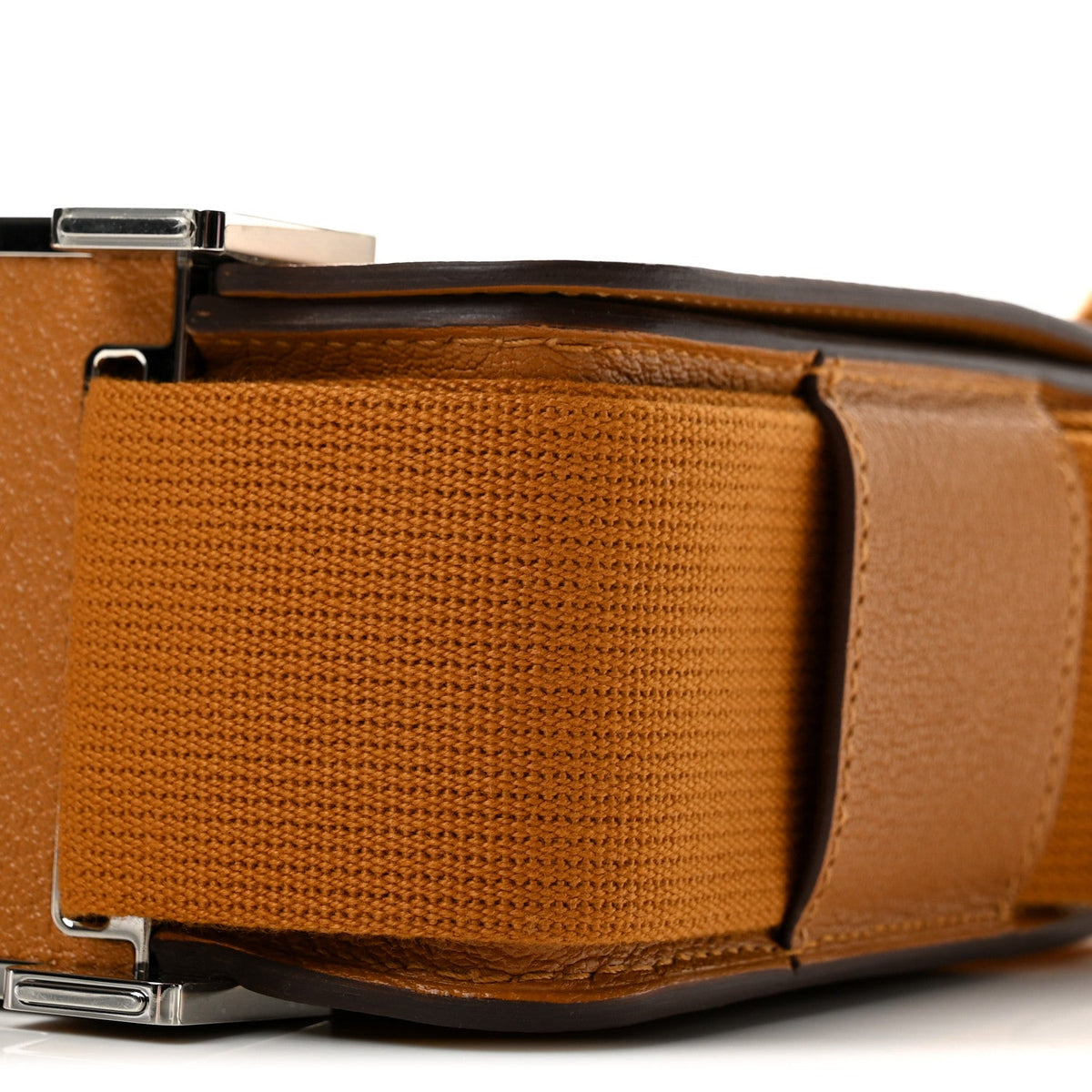 Chevre Mysore Geta Caramel Handbag