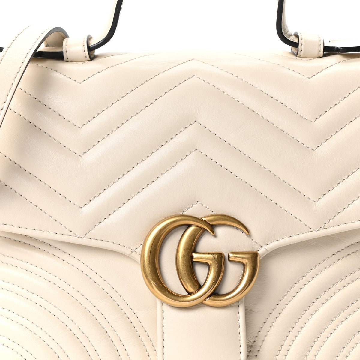 Small Calfskin Shoulder Bag - White