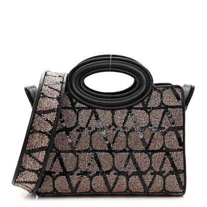 Mini Calfskin Handbag - Black