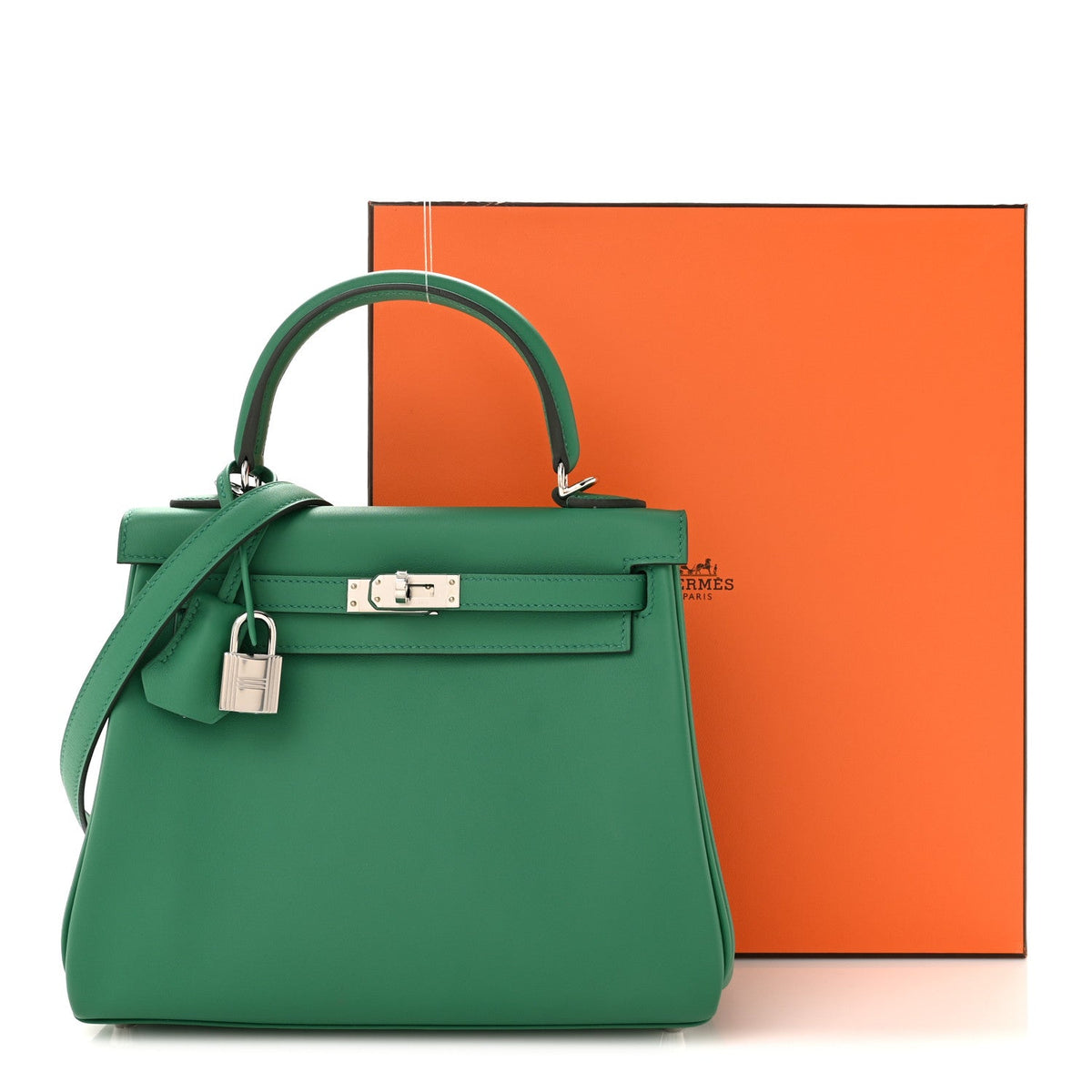 Swift Eclat Kelly Retourne 25 Vert Verti Handbag