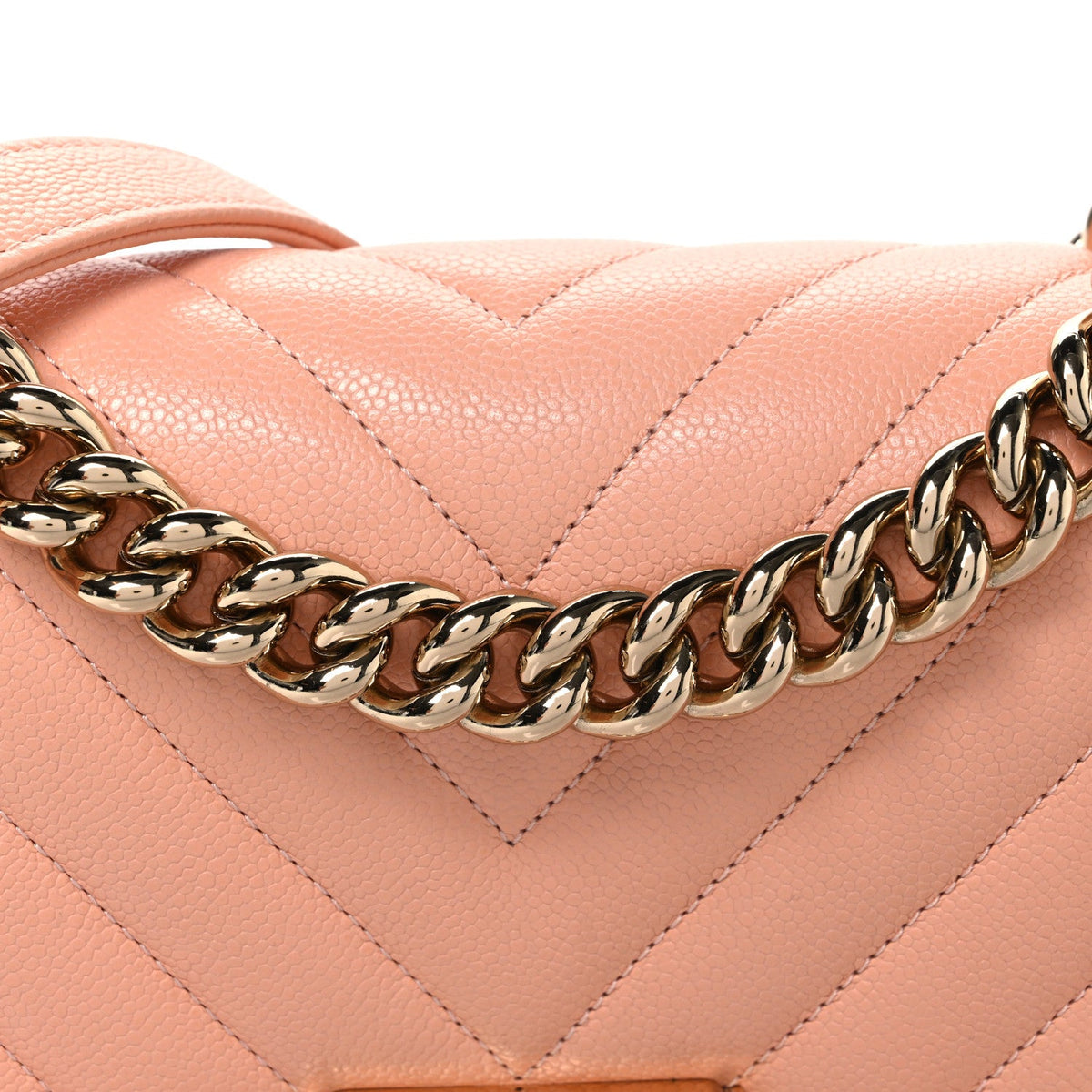 Small Quilted Caviar Flap Shoulder Bag