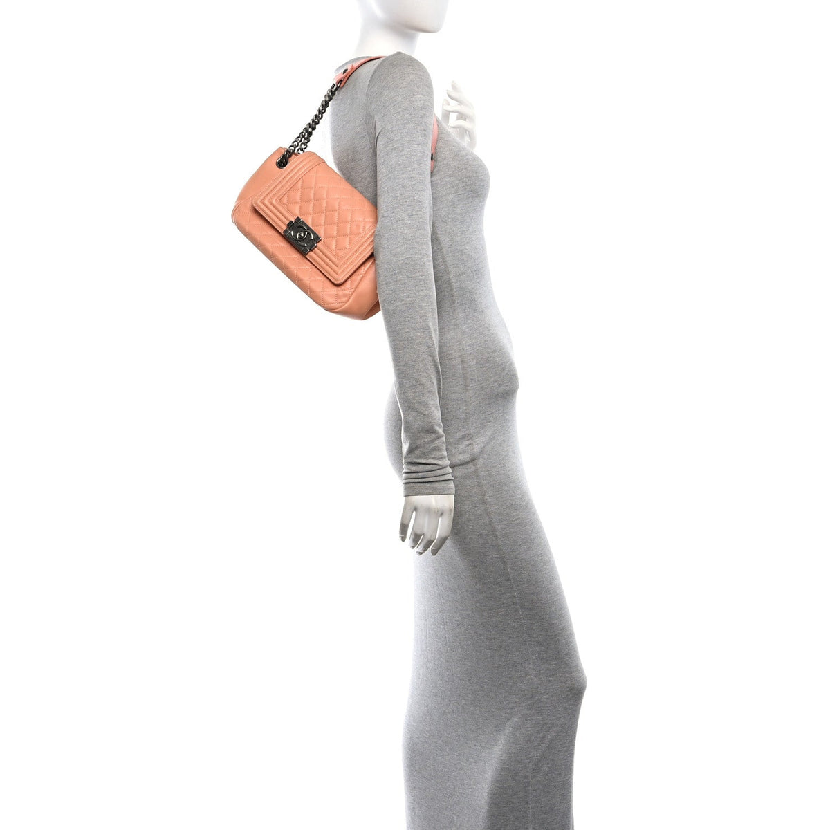 Quilted Lambskin Flap Shoulder Bag