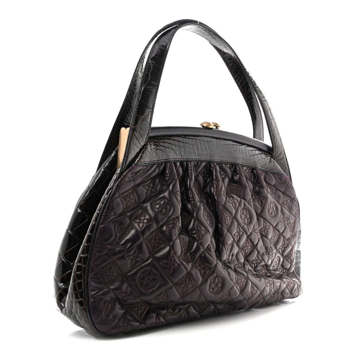 Monogram Vienna Alligator Sac Fermoir Gm Handbag