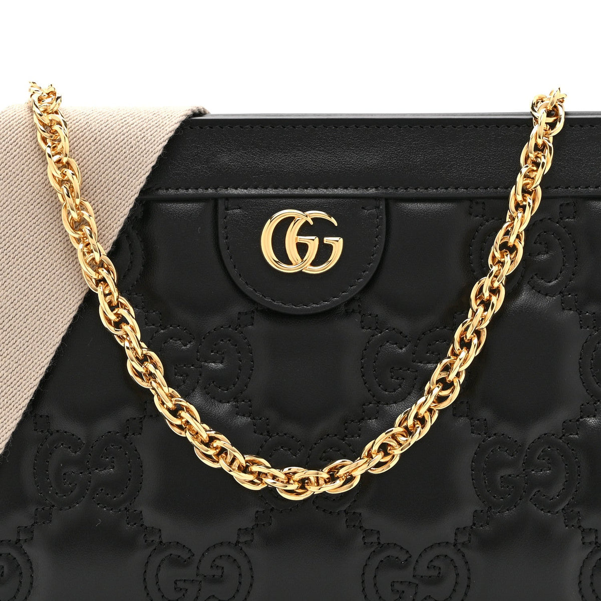 Small Calfskin Shoulder Bag - Black
