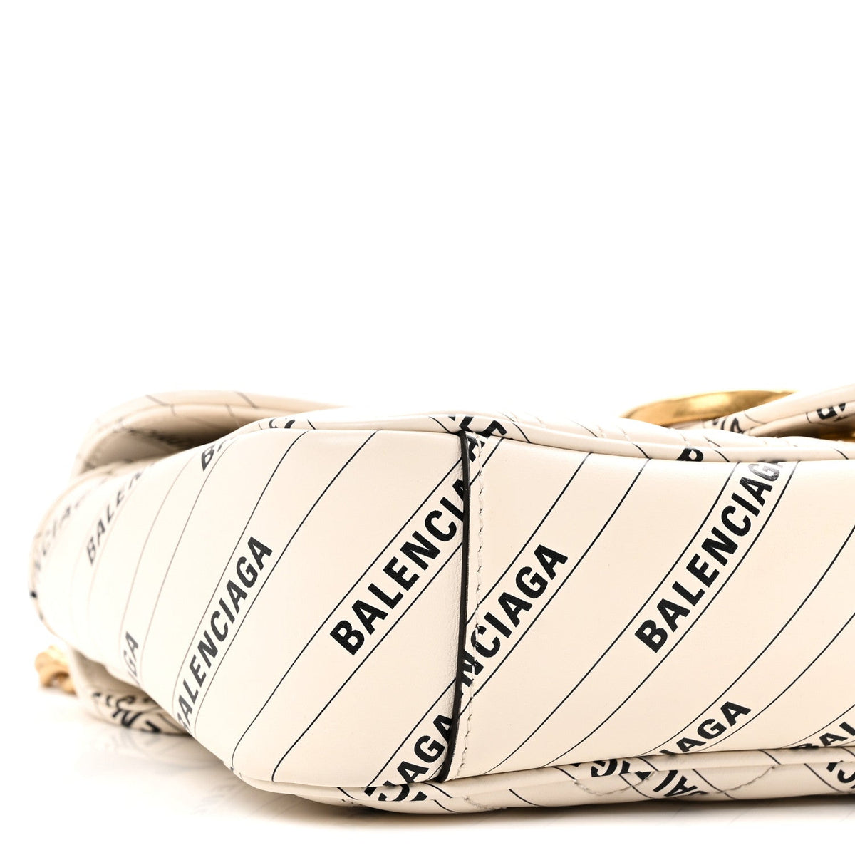 Small Calfskin Shoulder Bag - White