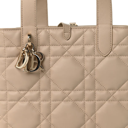 Medium Calfskin Handbag - Beige