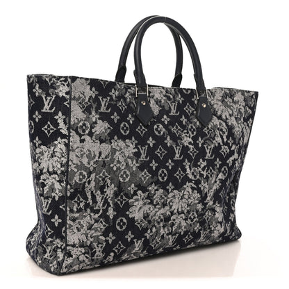 Monogram Tapestry Grand Sac Bleu Handbag