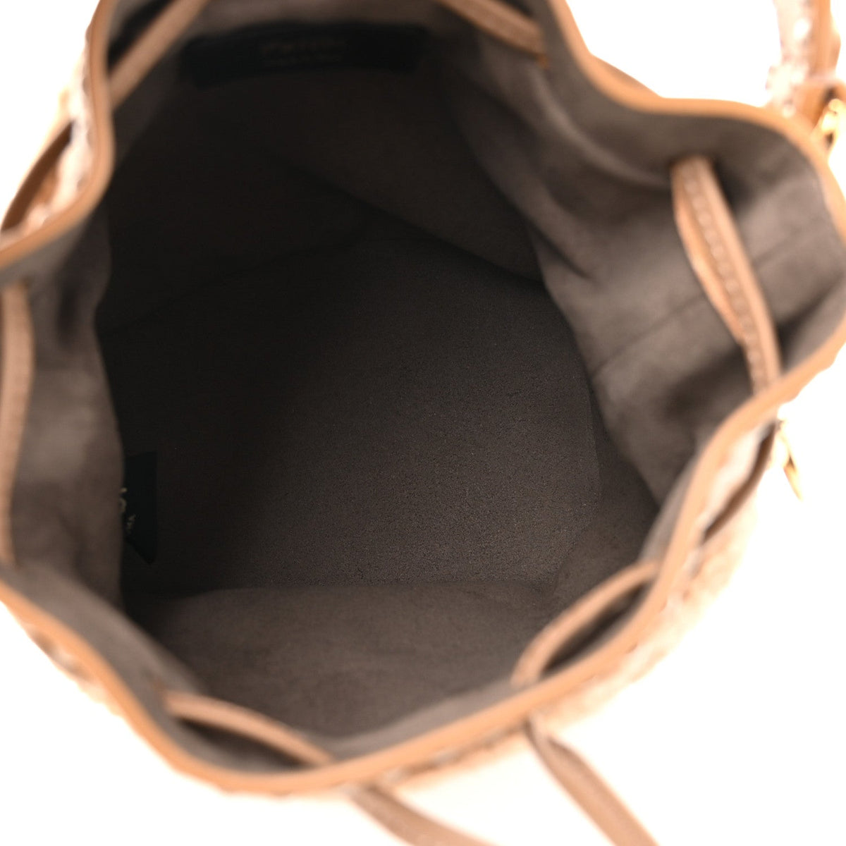 Mini Shearling Bucket Bag