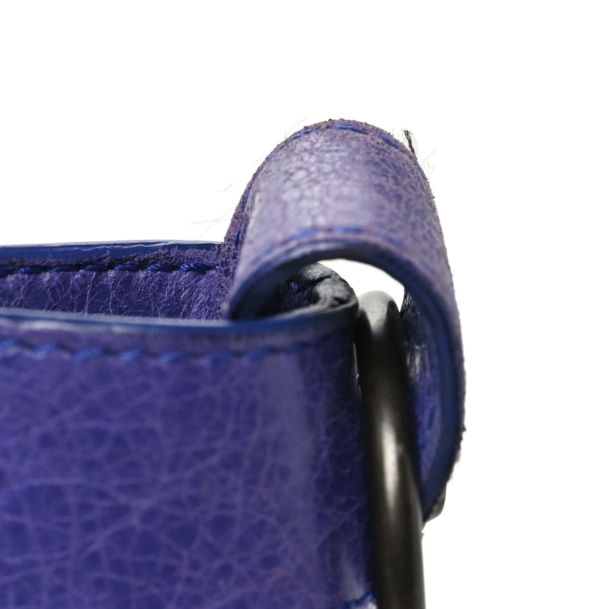 Agneau Classic Hardware First Bleu Lavan Handbag