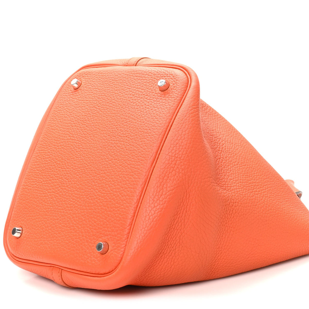 Taurillon Clemence Picotin Lock Mm Orang Handbag