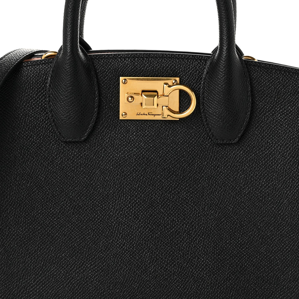 Small Calfskin Handbag - Black