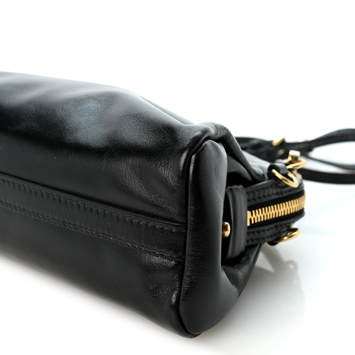 Calfskin Clutch Bag - Black