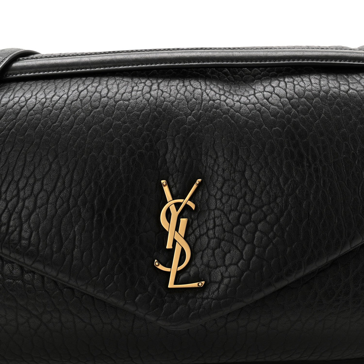 Large Lambskin Handbag - Black