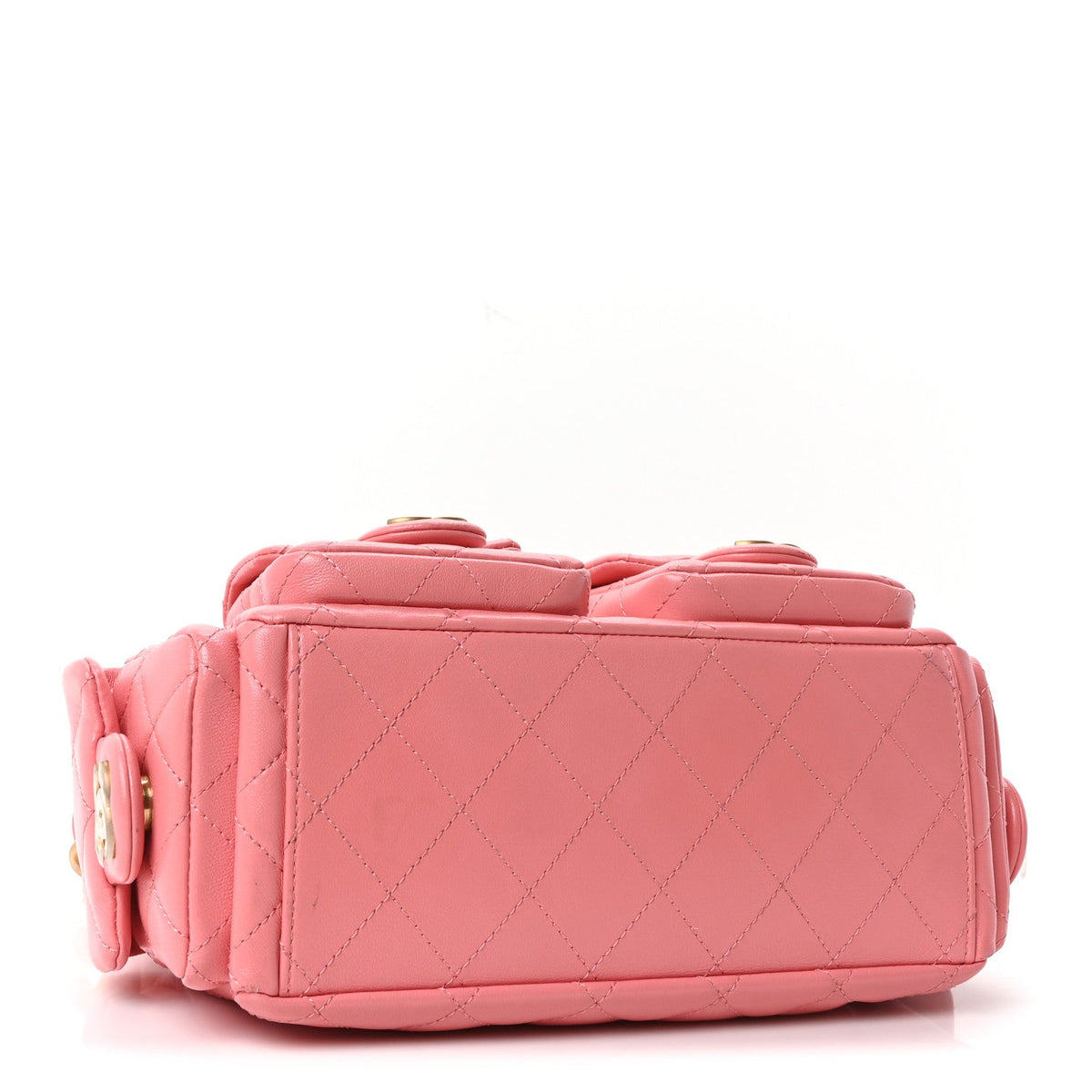 Quilted Lambskin Hobo Bag - Pink
