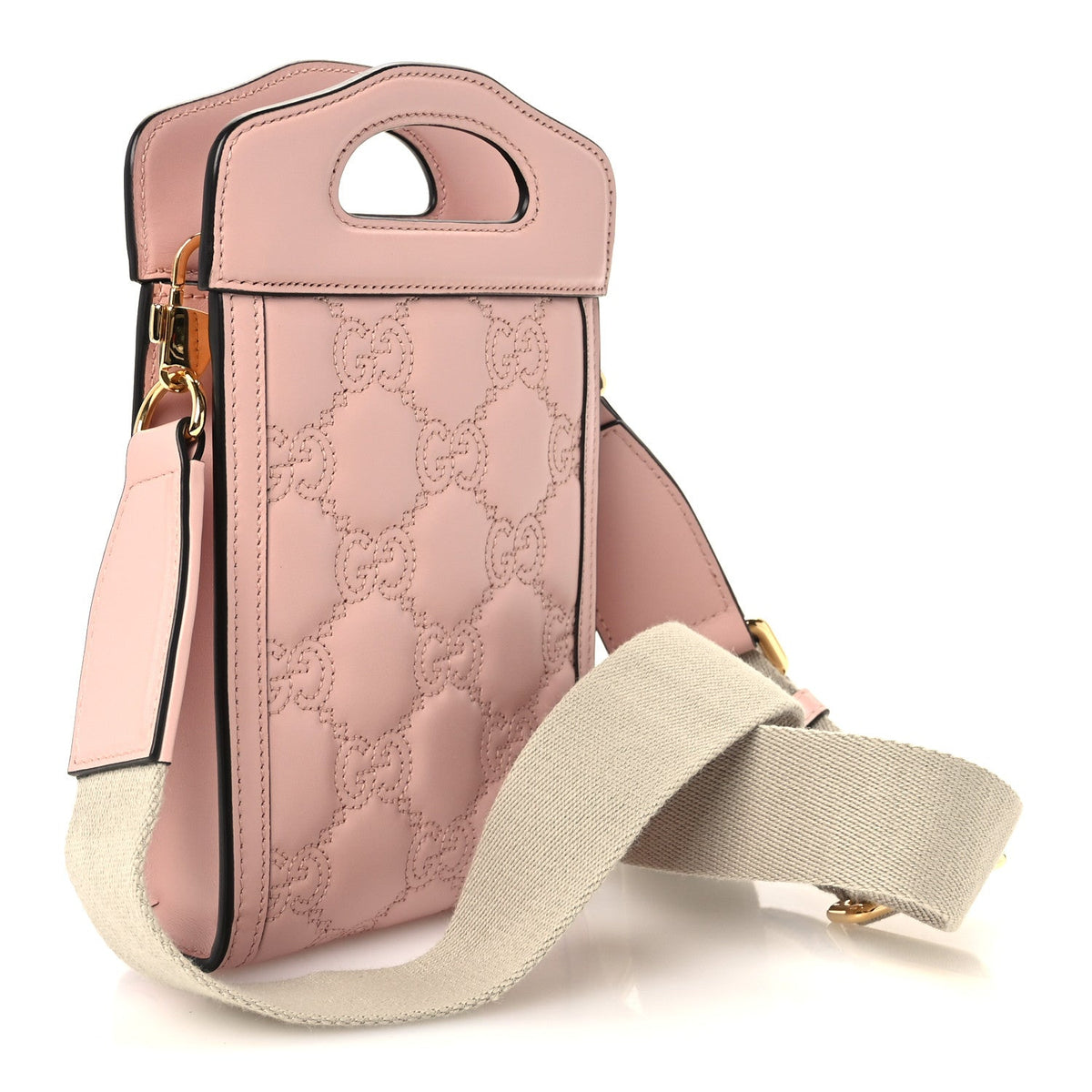 Mini Calfskin Crossbody Bag - Pink