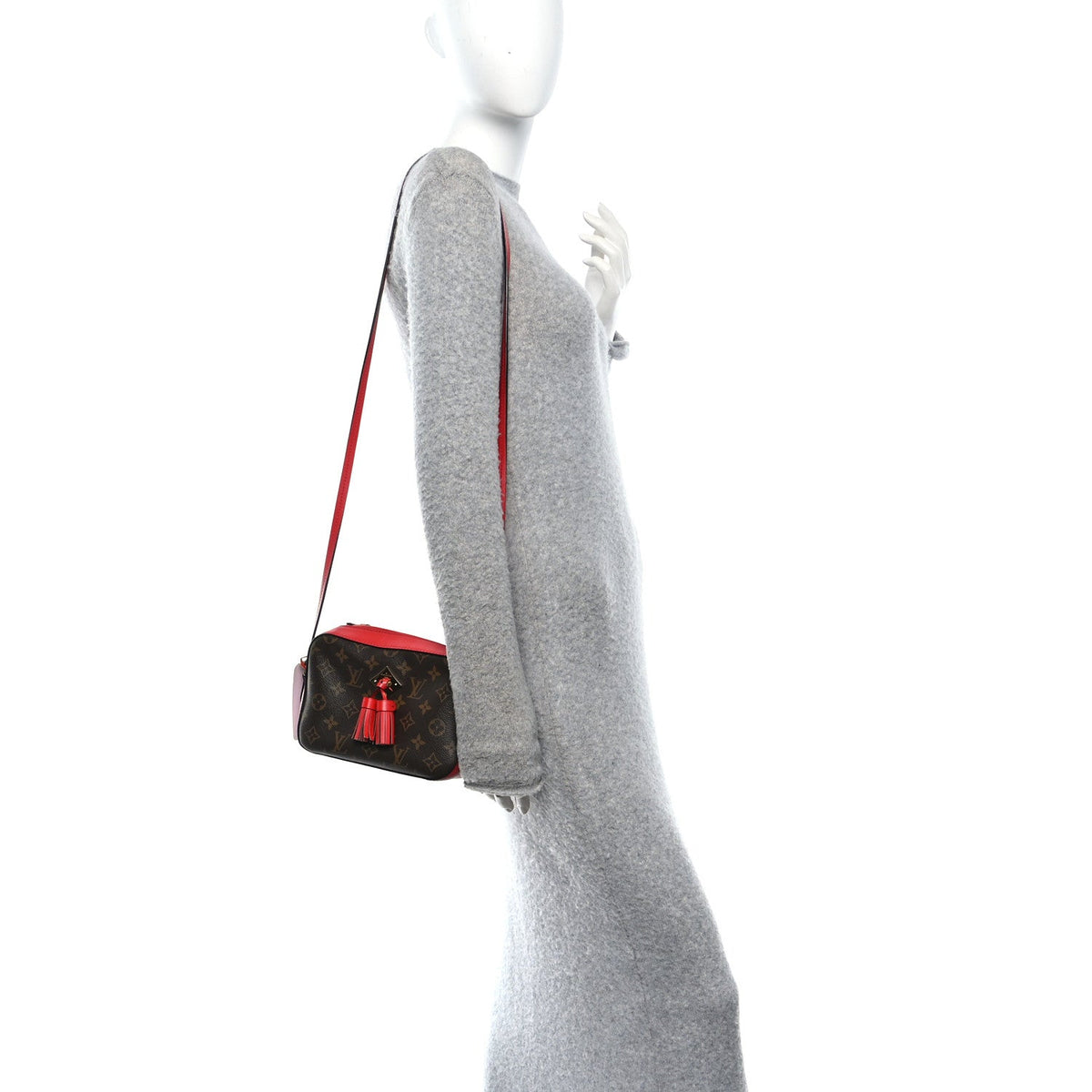 Monogram Saintonge Coquelicot Handbag