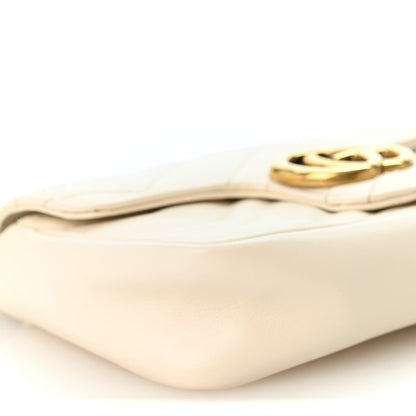 Mini Calfskin Shoulder Bag - White