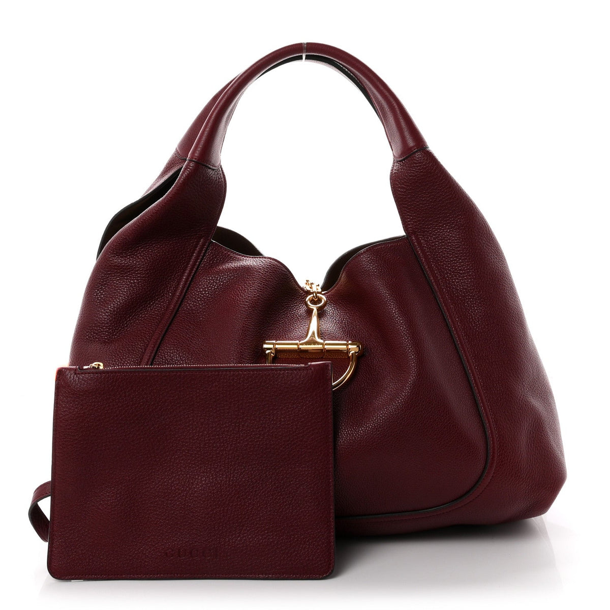 Maxi Calfskin Shoulder Bag - Red