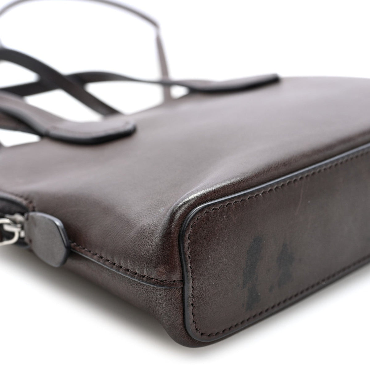 Calfskin Shoulder Bag - Grey