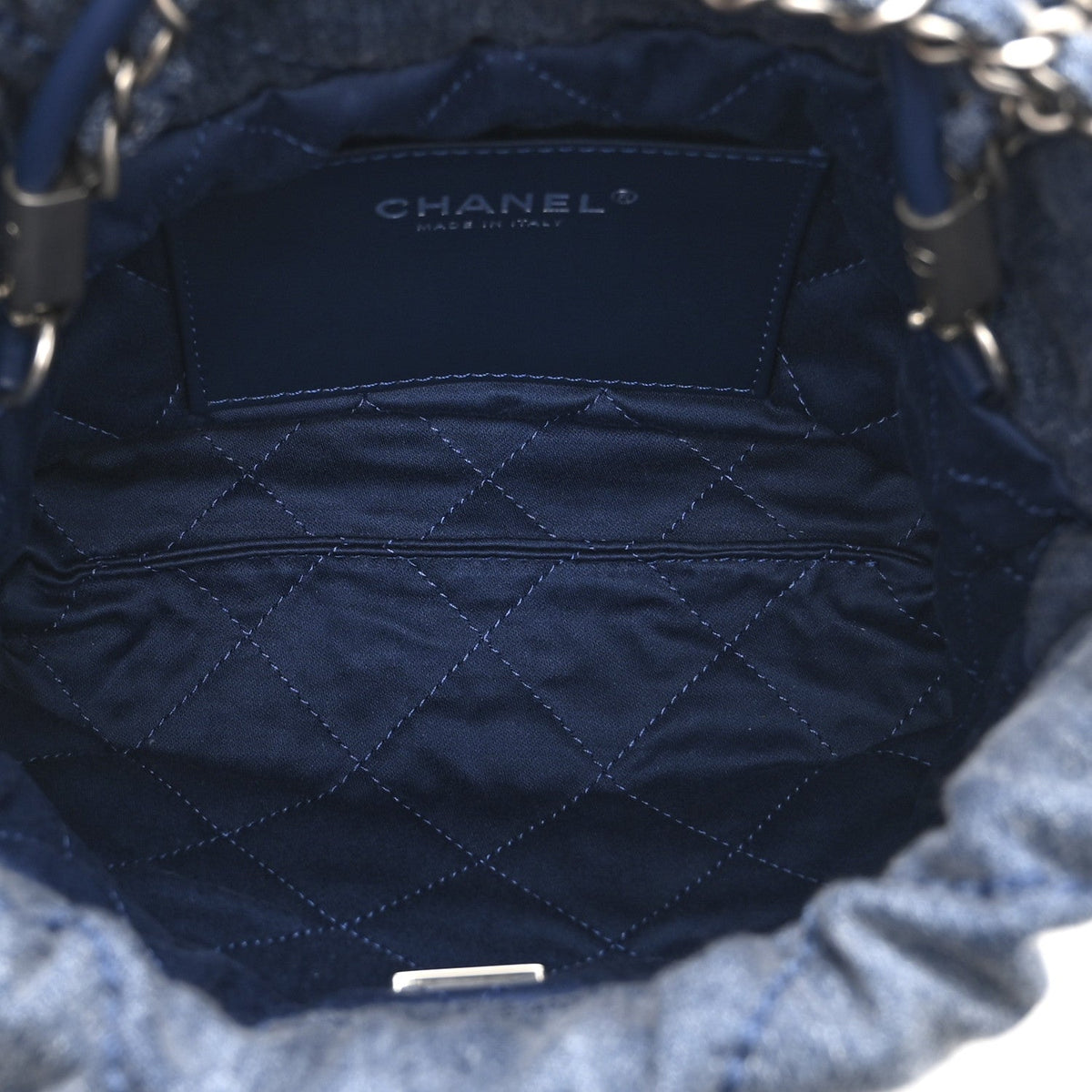Mini Quilted Handbag - Blue